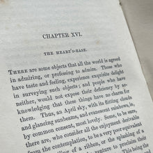 Load image into Gallery viewer, 1848 Chapters on Flowers by Charlotte Elizabeth Early Victorian Full Morocco Binding
