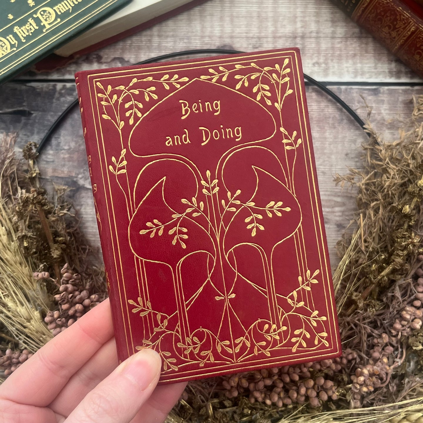 1905 Being and Doing Full Leather Bound Book Edwardian