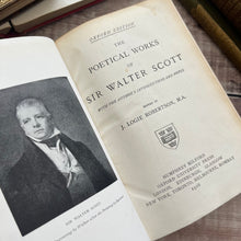 Load image into Gallery viewer, 1916 The Poetical Works of Sir Walter Scott Full Tree Calf Leather Book Marbled
