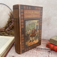 Load image into Gallery viewer, Oliver Twist by Charles Dickens Beautiful Antique Binding Illustrated Book
