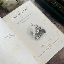 Load image into Gallery viewer, 1853 The Book of Gems Modern Poets and Artists Poetry Full Leather Book
