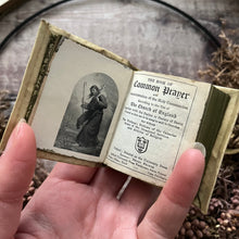 Load image into Gallery viewer, Miniature Book of Common Prayer Hand Painted Full Vellum Yapp Binding

