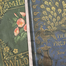 Load image into Gallery viewer, Organic Cotton Tea Towel - Pride and Prejudice or Familiar Wildflowers
