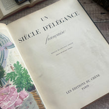 Load image into Gallery viewer, 1943 Un Siecle D’Elegance Francaise; Bespoke Leather and Floral Cloth Binding
