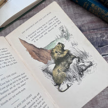 Load image into Gallery viewer, Aesop's Fables; Illustrated Late 19th Century Book with Pictorial Binding
