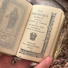 Load image into Gallery viewer, Petit Paroissien Romain; Full Leather French Catholic Miniature Prayer Book
