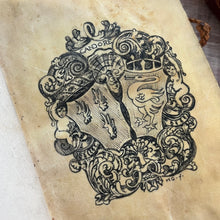 Load image into Gallery viewer, 1698 Ezechiel French Antiquarian Volume Full Leather Binding with Gauffered Edges
