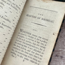 Load image into Gallery viewer, 1788 The Beauties of Rousseau Selected by a Lady; Volume One ONLY Georgian Book (et)
