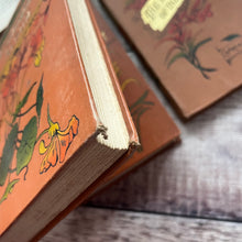 Load image into Gallery viewer, Antique Book Stack with Three Beautiful Floral Bindings
