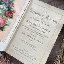 Load image into Gallery viewer, The Language of Flowers; Late Victorian Illustrated Book
