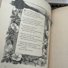 Load image into Gallery viewer, 1870 Heber&#39;s Hymns Mid Victorian 19th Century Floral Binding Book Faded
