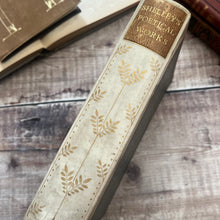 Load image into Gallery viewer, 1909 Shelley&#39;s Poetical Works Quarter Bound Vellum Antique Fine Binding Book
