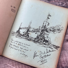 Load image into Gallery viewer, Full Leather Manuscript Book with Snakeskin Effect; with Drawings, Verses, Autographs
