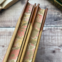 Load image into Gallery viewer, Collection of 2 Half Leather 1920&#39;s Anatole French Antique Books Marbled Edges
