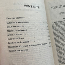 Load image into Gallery viewer, 1923 Enquire Within Upon Everything Antique Book

