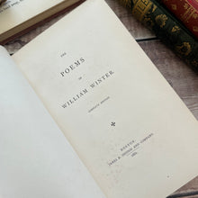 Load image into Gallery viewer, 1881 The Poems of William Winter Pretty Victorian Floral Binding
