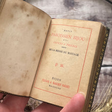 Load image into Gallery viewer, Petit Paroissien Bijou; Full Leather French Catholic Miniature Prayer Book
