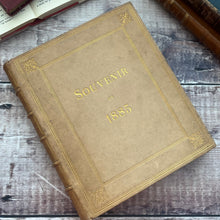 Load image into Gallery viewer, Le Livre du Mariage Souvenir de 1885; 19th Century Full Leather Book with Gauffered Edges
