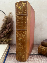 Load image into Gallery viewer, Silas Marner and Scenes of Clerical Life by George Eliot; Beautiful Half Leather Binding Art Nouveau
