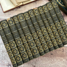 Load image into Gallery viewer, 12 Volume Set of Early 19th Century French Books in Half Morocco 1828
