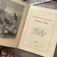 Load image into Gallery viewer, The Longfellow Birthday Book; Illustrated Pocket Book in Floral Binding
