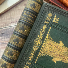 Load image into Gallery viewer, Poetical Works of Thomas Moore; Full Morocco Leather Victorian Book (et)
