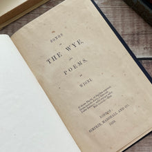Load image into Gallery viewer, 1859 Songs of the Wye: Antique Victorian Poetry Book in Floral Binding
