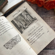 Load image into Gallery viewer, 1757 Fables by the Late Mr Gay Two Volumes in One Quarter Leather Binding Georgian
