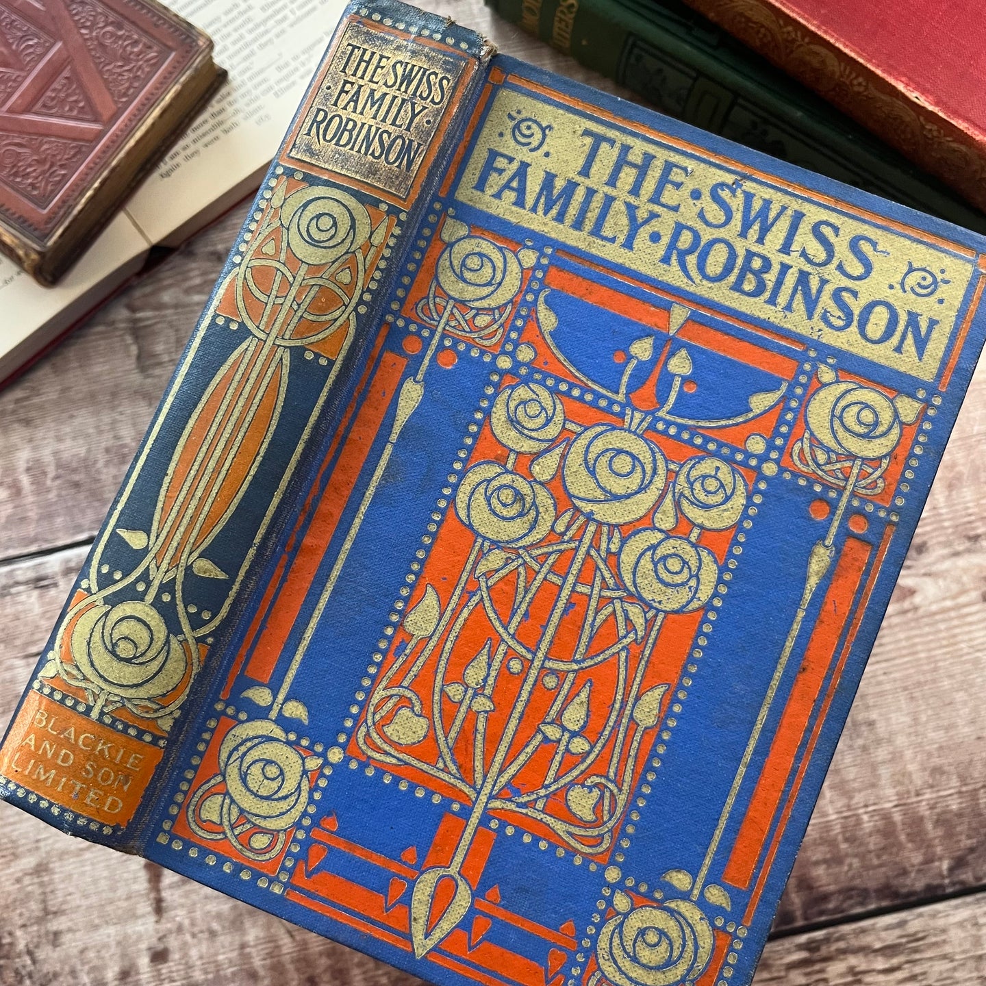 The Swiss Family Robinson Ethel Larcombe Binding Blackie and Son Book