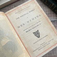 Load image into Gallery viewer, The Poetical Works of Mrs Hemans; Victorian Book The Lansdowne Poets
