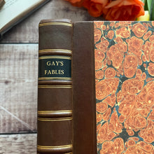 Load image into Gallery viewer, 1757 Fables by the Late Mr Gay Two Volumes in One Quarter Leather Binding Georgian
