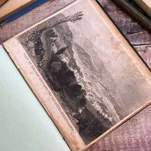 Load image into Gallery viewer, Early Victorian Manuscript Book; Full Embossed Leather with Original Verse and Printed Plates
