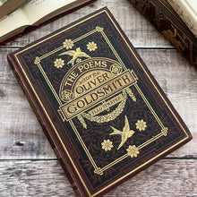 Load image into Gallery viewer, 1877 The Poems of Oliver Goldsmith; Lovely Victorian Binding; Illustrated Book
