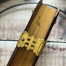 Load image into Gallery viewer, 1854 The Book of Common Prayer Polished Wood and Brass Decorated Book
