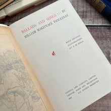 Load image into Gallery viewer, 1896 Ballads and Songs by William Makepeace Thackeray Art Nouveau Binding
