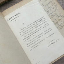 Load image into Gallery viewer, Le Livre du Mariage Souvenir de 1887; 19th Century Full Leather Book with Blue Tinted Gilt Gauffered Edges
