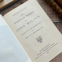 Load image into Gallery viewer, 1912 The Poetical Works of John Milton Full Tree Calf Leather
