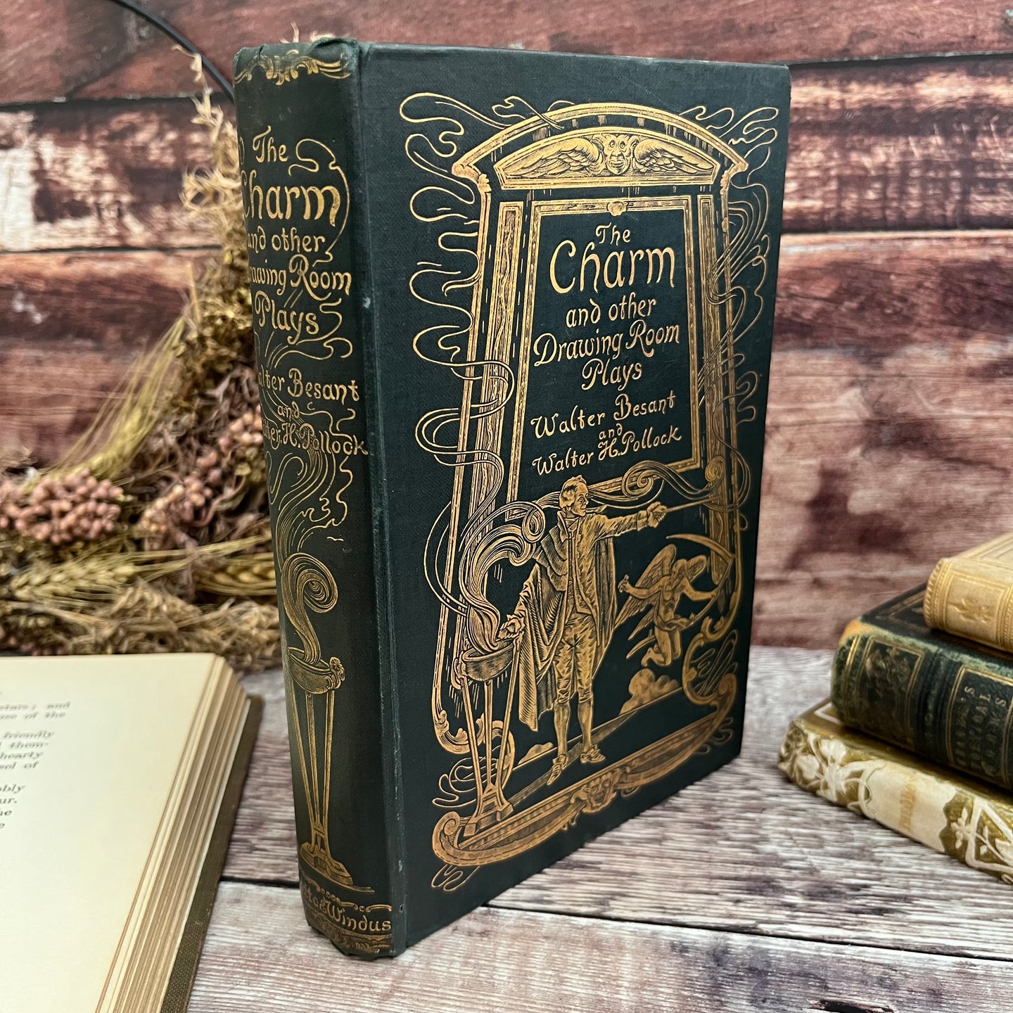 1896 The Charm and Other Drawing Room Plays by Walter Besant and Walter Pollock