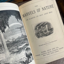 Load image into Gallery viewer, The Marvels of Nature in Earth, Sea and Sky Late Victorian Book WORN
