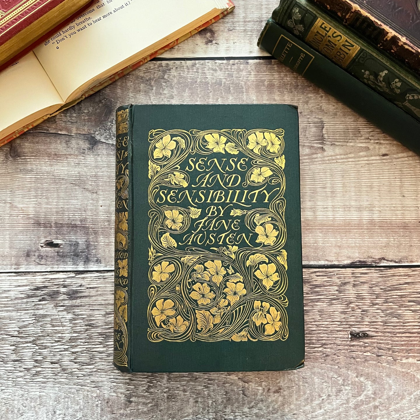 1899 Sense and Sensibility by Jane Austen Scarce Art Nouveau Binding Book