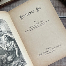 Load image into Gallery viewer, Gentleman Jim by Mrs E Prentiss; Edwardian Antique Book with Floral Binding
