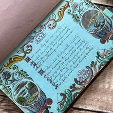 Load image into Gallery viewer, Early Victorian Manuscript Book; Hand Written Poetry and Illustrated Acrostic WORN
