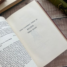Load image into Gallery viewer, 1950 The Poetical Works of John Keats; Full Leather Vintage Book
