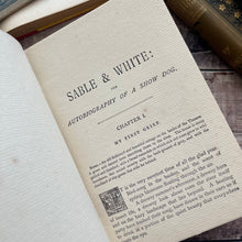 Load image into Gallery viewer, Sable and White by Gordon Stables Beautiful Floral Cloth Binding Animal Story

