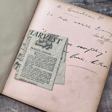 Load image into Gallery viewer, Full Leather Manuscript Book with Snakeskin Effect; with Drawings, Verses, Autographs
