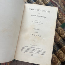 Load image into Gallery viewer, 1830&#39;s Collection of The Works of Maria Edgeworth in 18 Volumes Georgian Half Leather Set
