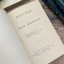 Load image into Gallery viewer, Lucile by Owen Meredith Stunning Floral Binding Late Victorian Book
