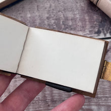 Load image into Gallery viewer, Miniature Notebook with Mauchline Ware Boards featuring a Scene of Auchinblae, Scotland
