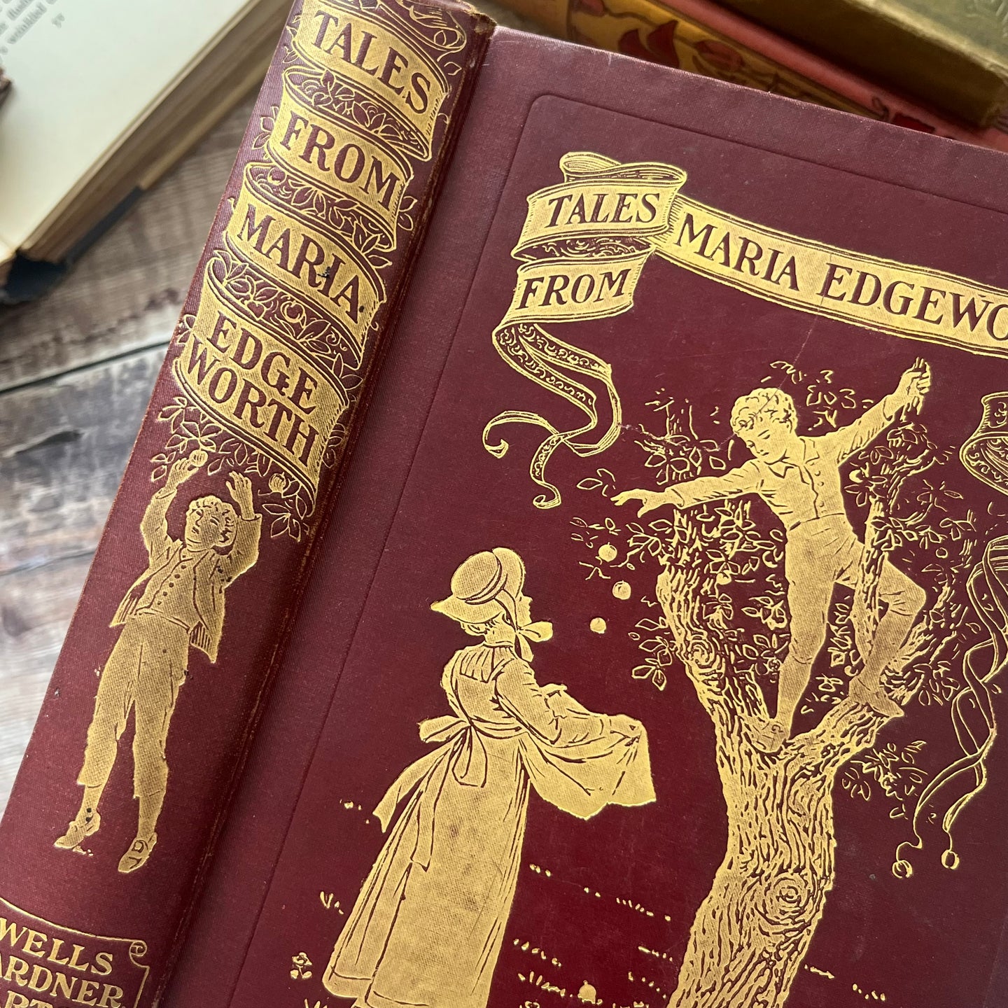 1903 Tales from Maria Edgeworth Illustrated Beautiful Cloth Binding Edwardian