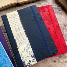 Load image into Gallery viewer, A5 Embossed Vegan Leather Notebook...Inspired by Artists and Cultures
